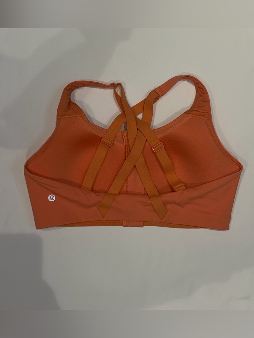 lululemon high energy Front-Zip Crisscross Sports Bra - Orange - Picture 2 of 3